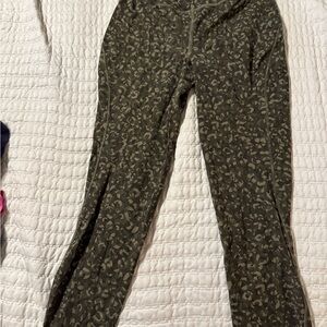 lululemon athletica Green Patterned Leggings